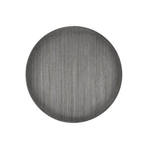 Koyal Faux Wood Round Decorative Tray Wood